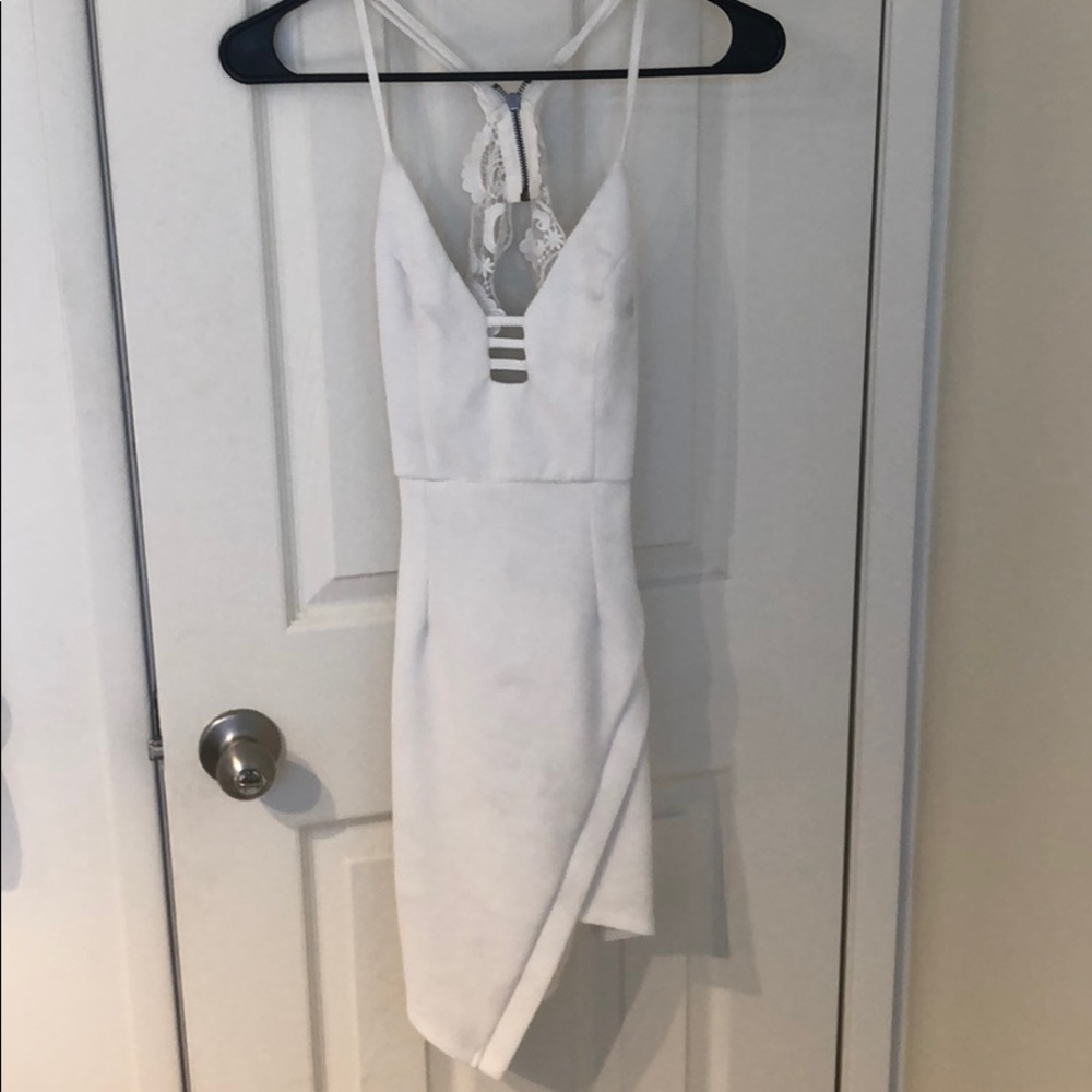 LF white bodycon dress